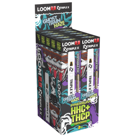 LOOM 2.0 TRIPLE X Ghost Train Haze HHC+THCP 2ml Vape - Image 2