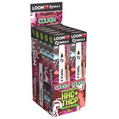 LOOM 2.0 TRIPLE X Strawberry Cough HHC+THCP 2ml Vape - Image 2