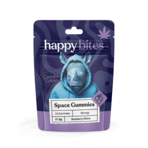 Happy Bites HHC Gummies – Blueberry Rhino (10 pcs x 25mg = 250mg)