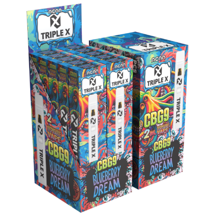 Acan Triple X CBG9 Blueberry Dream 2ml Vape - Image 2