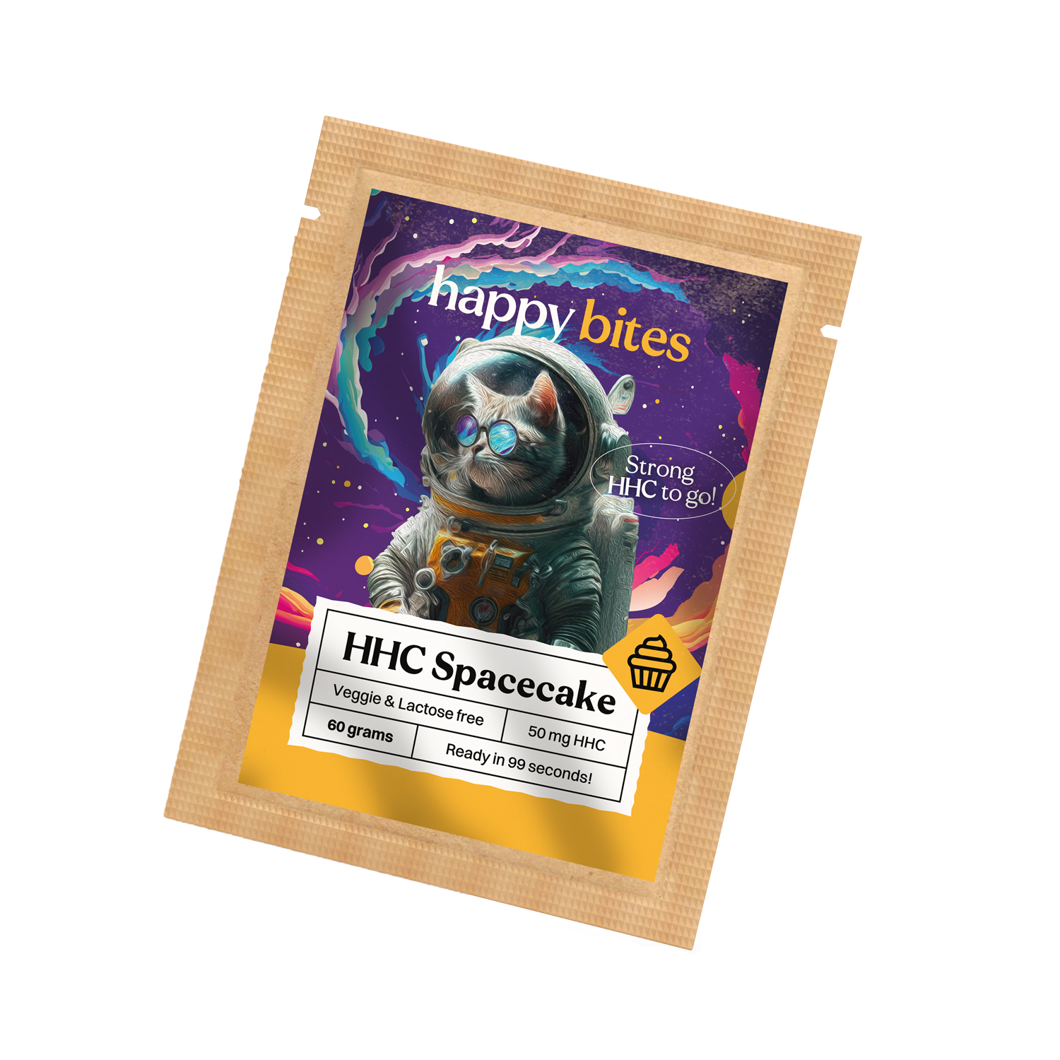 Happy Bites HHC Spacecake – 50mg HHC