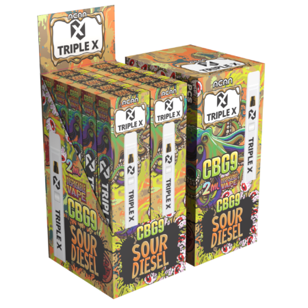 Acan Triple X CBG9 Sour Diesel 2ml Vape - Image 2