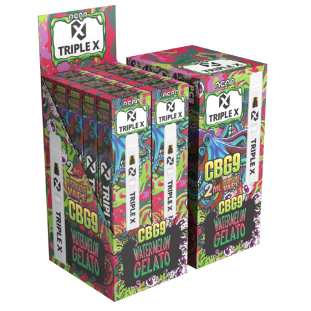 Acan Triple X CBG9 Watermelon Gelato 2ml Vape - Image 2