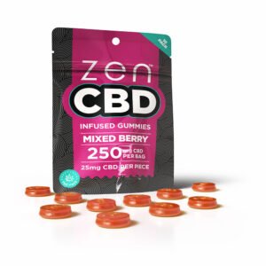 ZEN CBD Infused Gummies - Mixed Berry (250mg)