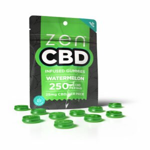 ZEN CBD Infused Gummies - Watermelon (250mg)